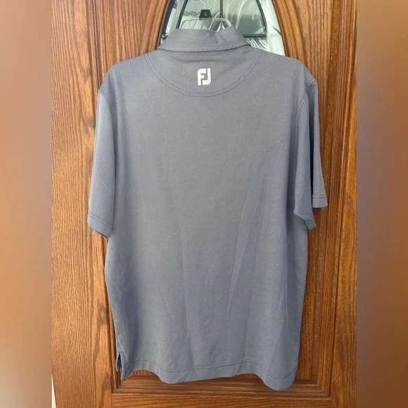 Foot Joy FJ Mens Golf Polo Shirt Size Medium Gray  Short‎ Sleeve - Picture 3 of 9